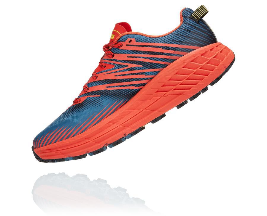 Tenis Trail Hoka One One Masculino Vermelhas - Speedgoat 4 - 712-OIKGAE